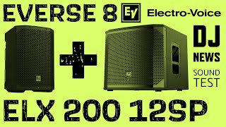 Video thumbnail for Is This Your New DJ System? EV Everse 8 Over ELX-200 12SP Subwoofer Sound Test and Demonstration by discjockeynews