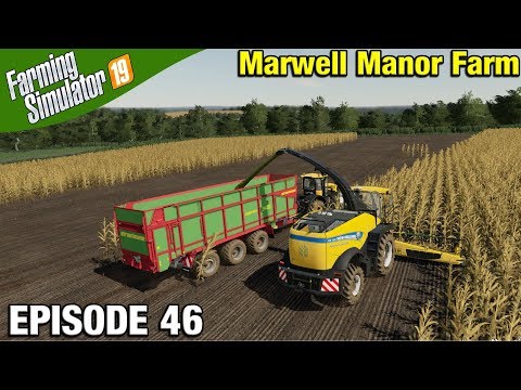 SILAGE WORK Farming Simulator 19 Timelapse - Marwell Manor Farm FS19 Episode 46