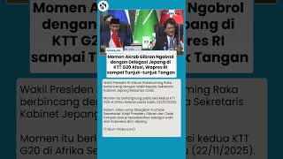 Momen Gibran Berdiskusi dengan Perwakilan Jepang di KTT G20, Ekspresi Antusias Wapres RI Terlihat