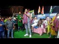 Tollywood Film Star Cum TMC Leader Sohom Chakraborty Addressing A Jana Sabha In Agartala