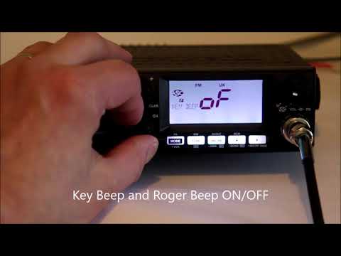 President McKinley EU CB Radio Menu Settings