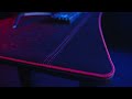 Žaidimų stalas Ultradesk Cruiser Gaming Desk, Reguliuojamo aukščio 660-812mm, Juodas su juodos spalvos kilimėliu