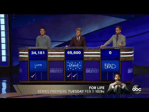 James Holzhauer Roasts Brad Rutter in Jeopardy GOAT Competition