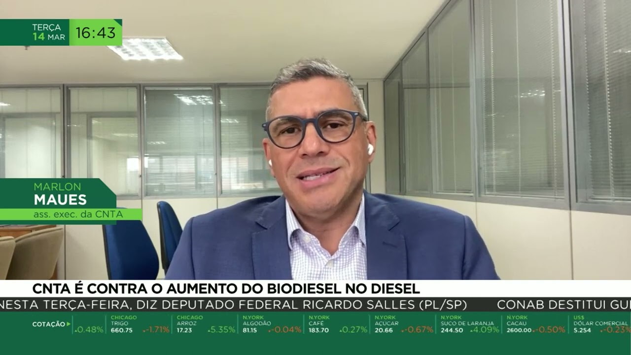 CNTA é contra o aumento do biodiesel no diesel