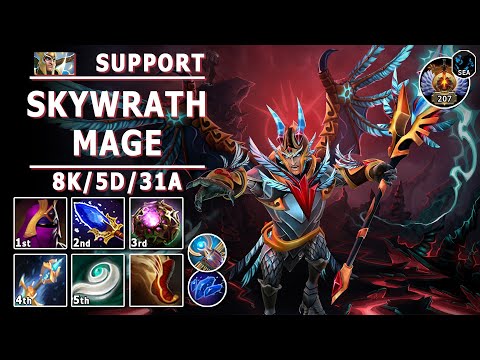 Skywrath Mage Soft Support | 7.31b | Pos 4 SM Guide | Dota 2 Immortal Gameplay