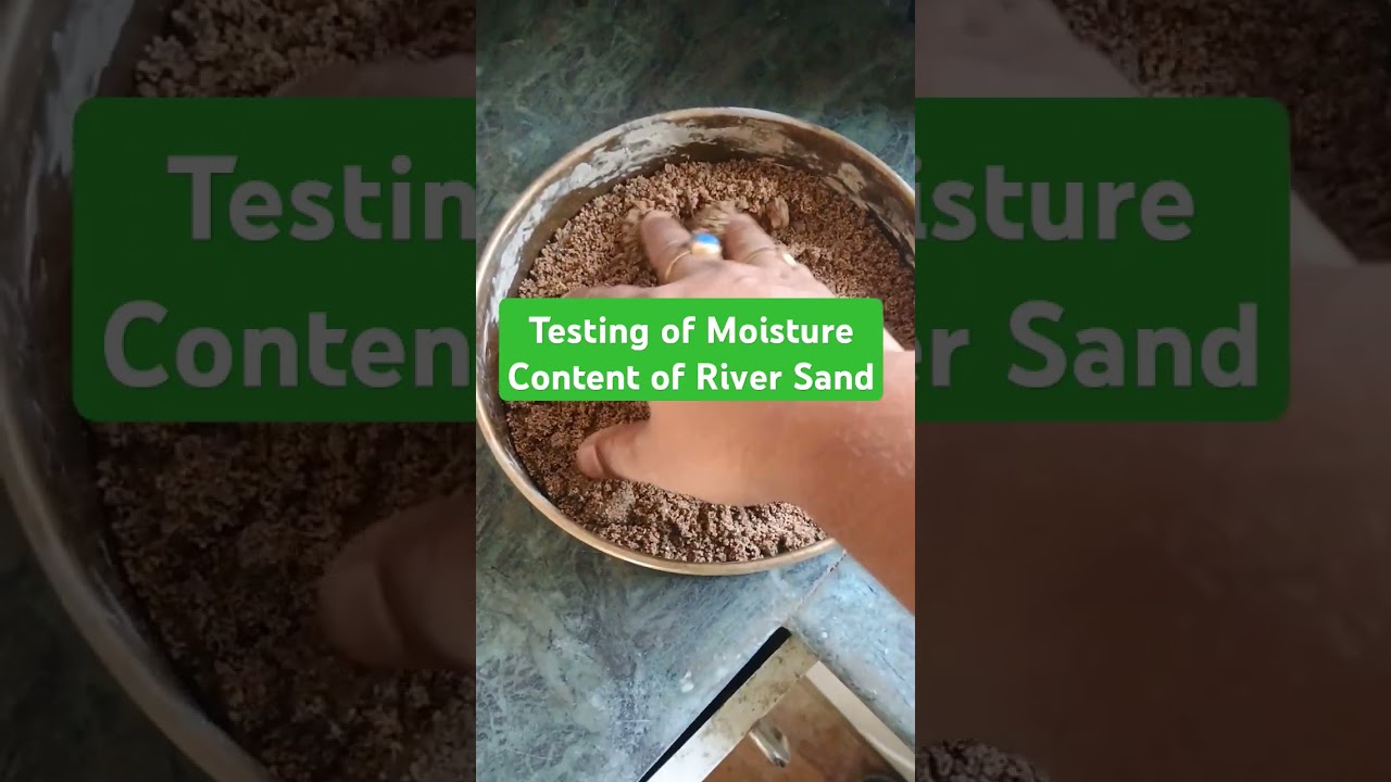 || Testing Of Moisture Content In River Sand || #shorts #qualityassurance✅🔥((500-483)/483)×100=3.51%