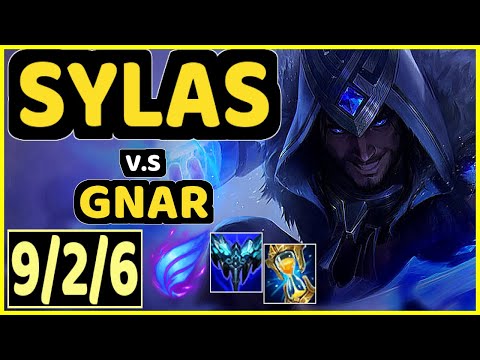SYLAS vs GNAR - 9/2/6 KDA TOP GAMEPLAY - BR Ranked GRANDMASTER