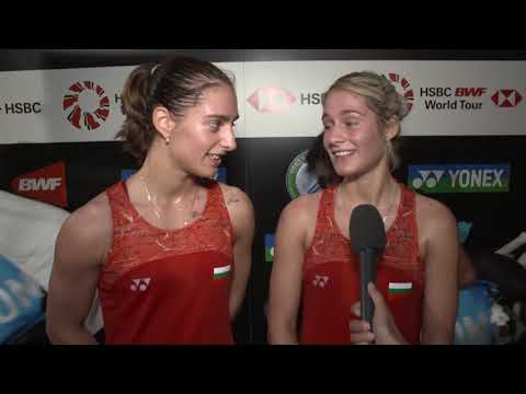 Gabriela Stoeva/Stefani Stoeva post match interview (R1) | All England 2018