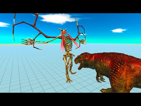 DEMON SKELETOR VS T-REX Animal Revolt Battle Simulator arbs 🦕