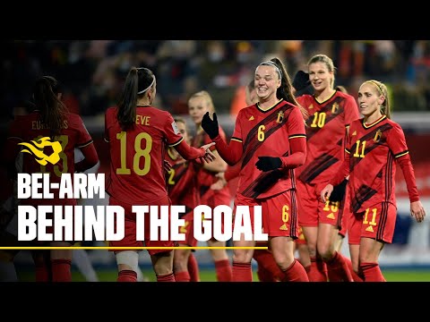 Belgium - Armenia from behind the goal | RED FLAMES