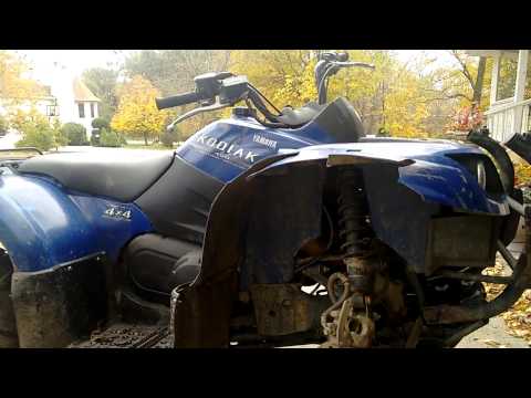 2005 yamaha kodiak front brake replacement