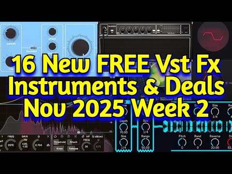 16 Best New FREE Plugins, Vst Instruments, Sample Packs & Black Friday Deals - NOVEMBER 2025 Week 2