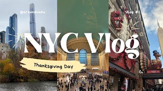 【NYC Vlog】秋のセントラルパーク, グランドセントラル駅, Nintendo, Thanksgiving day  ｜NY駐在妻