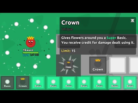 Winning the new Champion's Crown to crash Florr.io!