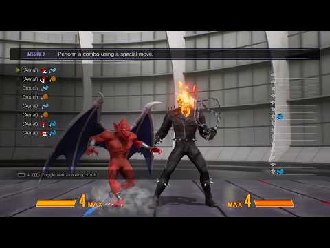 MARVEL VS. CAPCOM: INFINITE Firebrand mission combo.