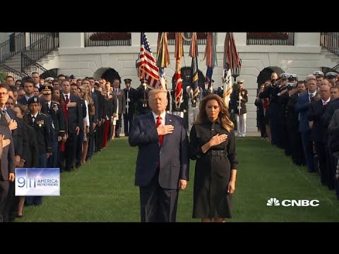 White House observes a moment of silence in memory of 9/11 victims
