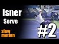 John Isner in Super Slow Motion | Serve #2 | Western & Southern Open 2014