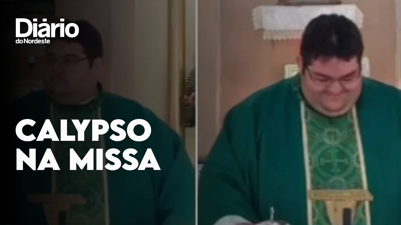 Padre cai na risada com versão Calypso de música religiosa em missa no Ceará: 'Susto grandioso'