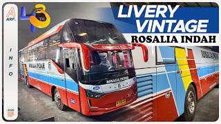 Download lagu BIKIN NOSTALGIA !! ROSALIA INDAH Hadirkan Livery VINTAGE di Bus Baru mp3