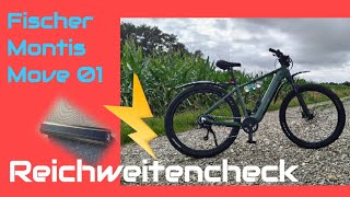 E-Bike Fischer Montis Move 01 Reichweitencheck mit 474 WH🌐