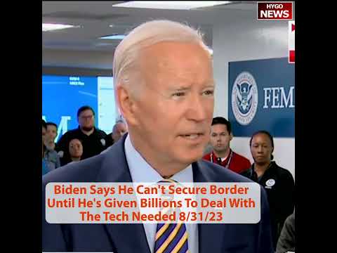 Biden: Hurricane Idalia Category 3 LANDFILL, Says Can't Secure Border Until He's Given Billions