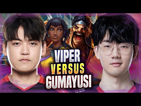 GUMAYUSI vs VIPER! - EDG Viper Plays Draven ADC vs T1 Gumayusi Nilah! | Season 2022