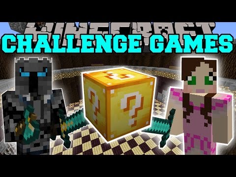 Minecraft: PAT VS JEN CHALLENGE GAMES - Lucky Block Mod - Modded Mini-Game