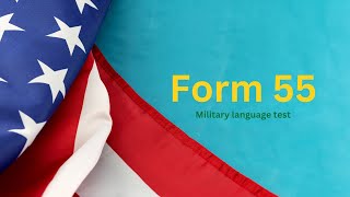 -𝑬• 𝐶 •𝐿 t Practice Model #55 Field-Ready- English Skills for Military -