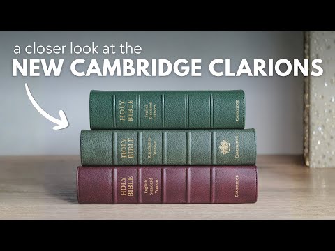 Auspacken der NEUEN Cambridge Clarion Bibeln – Neue Farben, neues Leder!