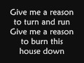 Three Days Grace - Give Me A Reason (lyrics)