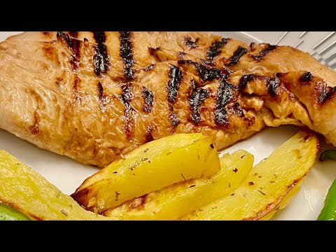 Turkey Tenderloin in Grill Pan Recipe | Grilled Turkey Breast Steak Recipe