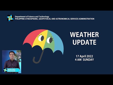 Public Weather Forecast Issued at 4:00 PM April 17, 2022