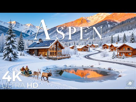 Aspen 4K | Winter Charm of Colorado, Fairytale Villages & Stunning Winter Landscapes