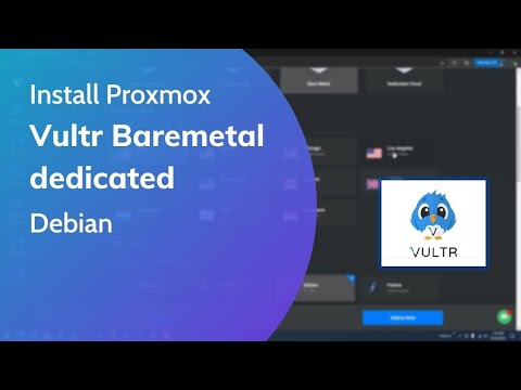 Install Proxmox - Vultr Baremetal dedicated - Debian