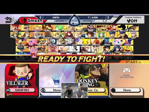 Sm4sh@Mines 114 - SAMFISH (Villager) Vs. TF|Alruna (Donkey Kong, Bayonetta) - Losers Quarterfinals