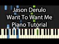 Jason Derulo - Want To Want Me Tutorial (How To ...