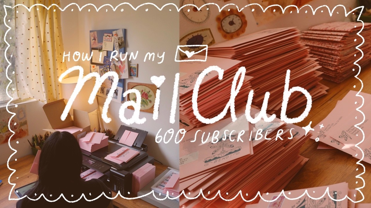 Snail Mail Club Studio Vlog 💌 Q&A + Tips for Starting Your Own!
