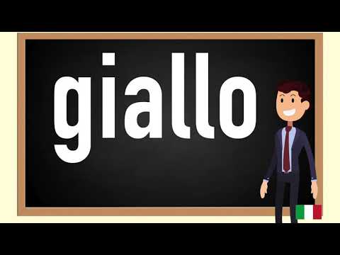 How to pronounce giallo  in Italian
