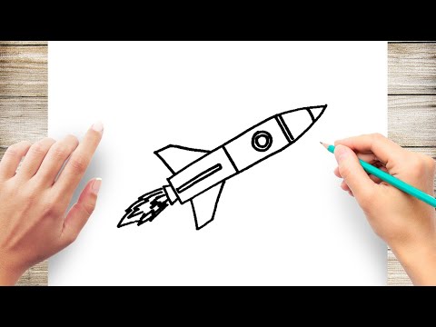 How to Draw a Rocket Step by Step for Beginner - YouTube