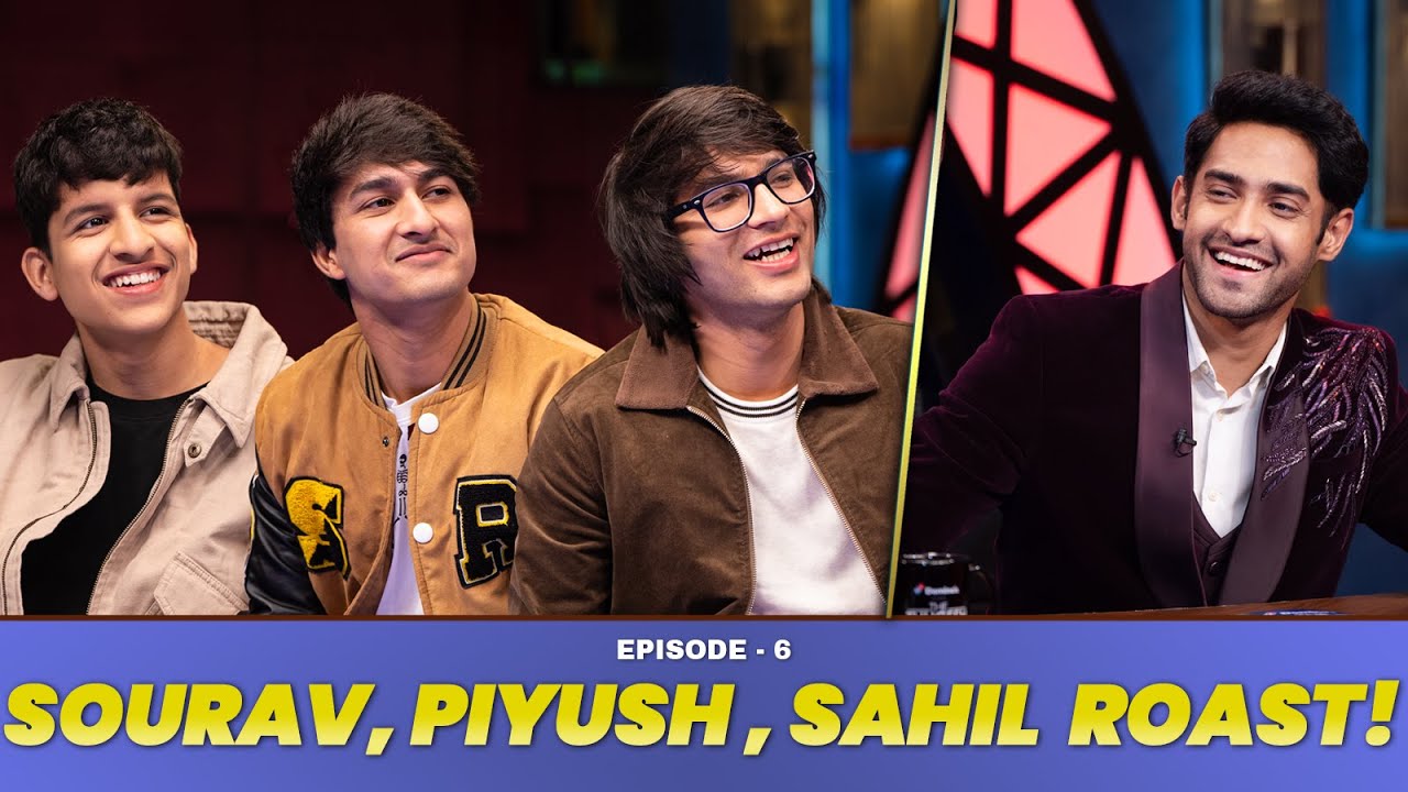 Sourav Joshi, Piyush & Sahil Roast On The Thugesh Show! | S02E06 | @souravjvlogs @piyushjocgaming