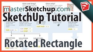 SketchUp Rotated Rectangle Tutorial (SketchUp 2015 new feature)