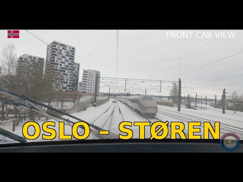 Oslo – Støren | Real-Time Train Cab Ride Through Norway