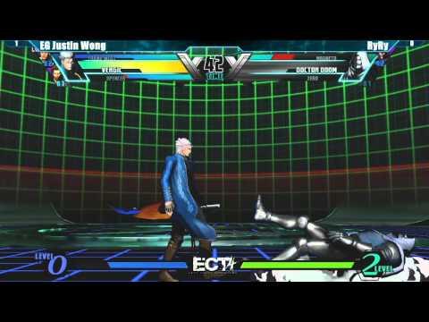 UMVC3 Top 16 EG Justin Wong vs RyRy - ECT4 Tournament