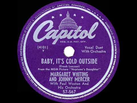 1949 OSCAR-WINNING SONG: Baby, It’s Cold Outside - Margaret Whiting & Johnny Mercer