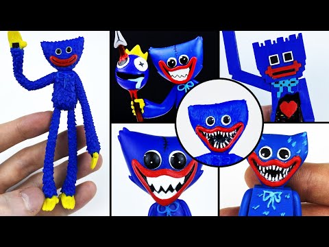 Making All Huggy Wuggy Sculptures Timelapse ⭐ Poppy Playtime ⭐ DIY Figures