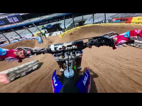 2-Stroke Onboard Video - 2025 New Jersey Supercross Qualifying Lap - Jared Lesher
