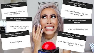 Quick Fire ASSUMPTIONS Challenge - You HAVE To Answer EVERYTHING!!