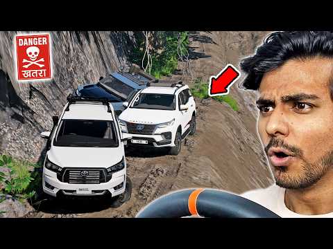 FORTUNER, INNOVA & DEFENDER on DANGEROUS MOUNTAIN ROAD in BeamNG