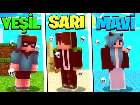 YANLIŞ RENGE DEĞERSEN ÖLÜRSÜN !😱 -Minecraft