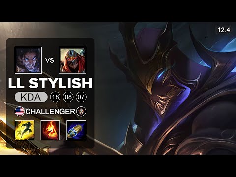 LL Stylish Zed Mid vs Sylas - NA Challenger - Season 12 Patch 12.4
